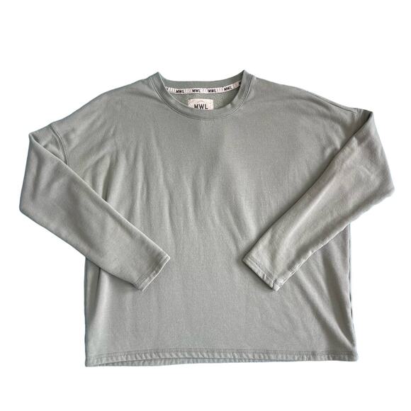 Madewell MWL Lounge Lightweight Sweatshirt Mint Size XS - Picture 1 of 10